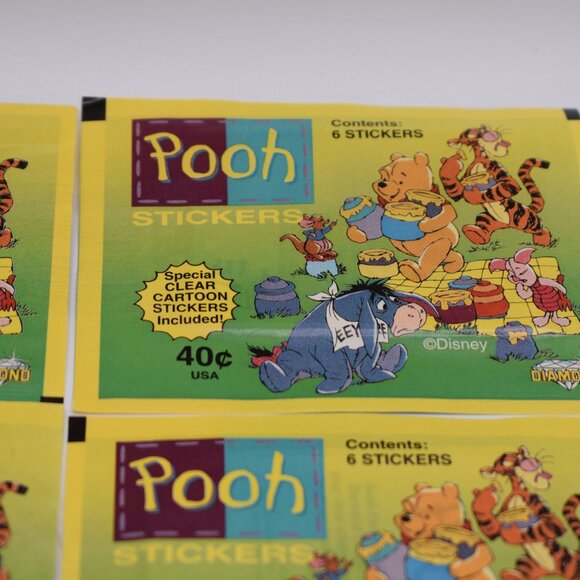 Disney Winnie the Pooh Pack of 6 Vintage Stickers Made in Italy by Diamono - Picture 4 of 9